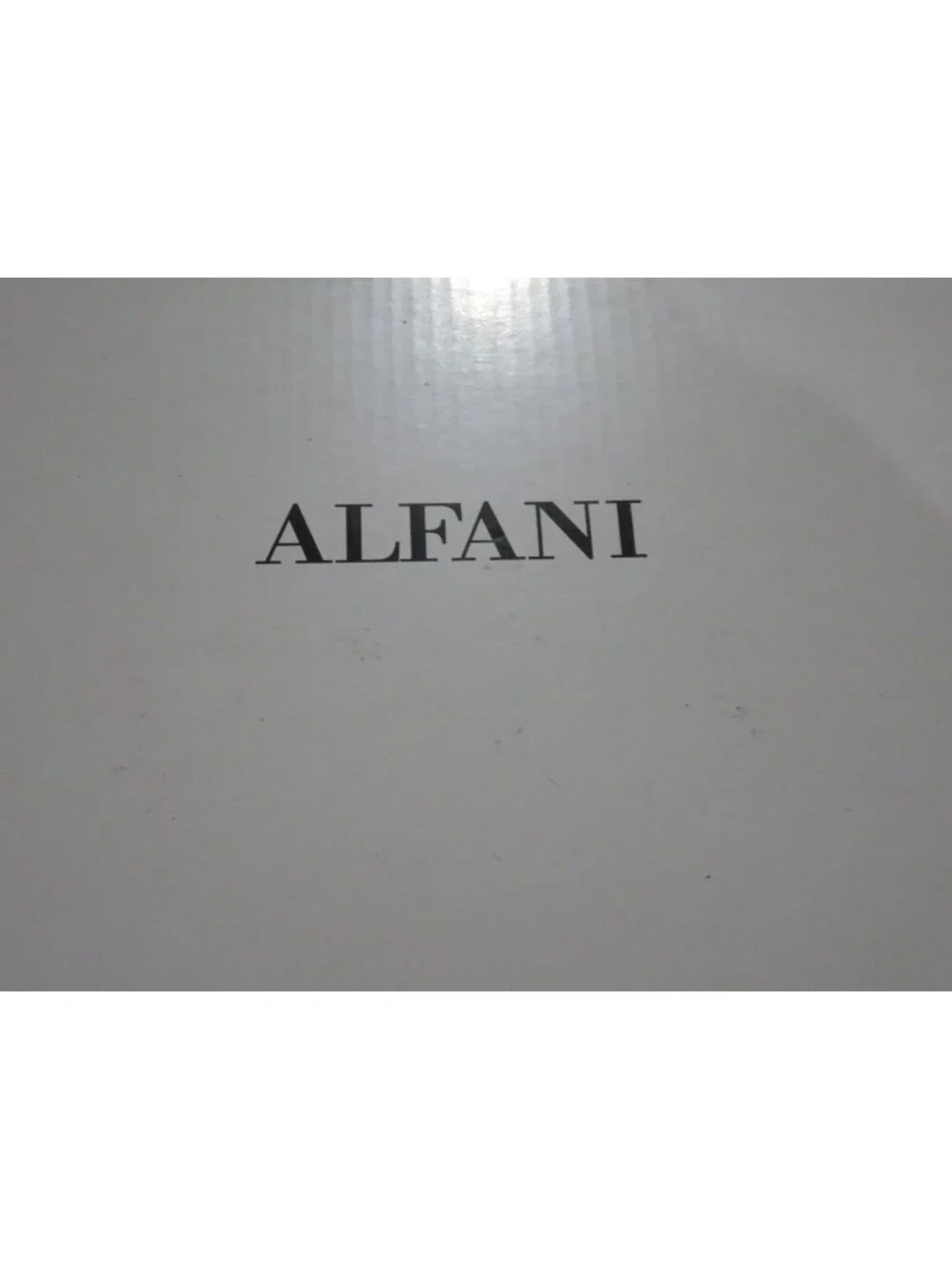 Alfani Alisa Metallic Silver Italian Leather Open Toe Glitter Slingback Heel 8.5